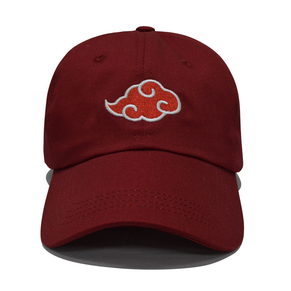 Red Cloud Embroidery Baseball Cap for Outdoor Sports
