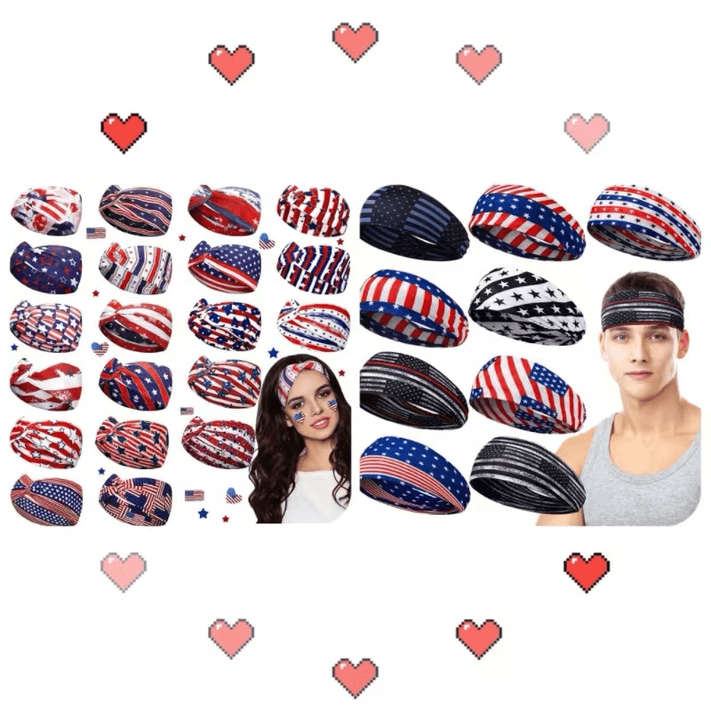 Vintage Sporty Headband Unisex Sweat Absorbing Yoga Hair Band