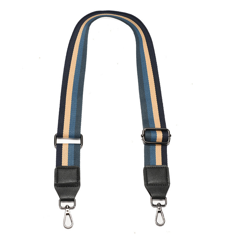 Colorblock Striped Bag Strap Adjustable Lightweight Travel Accessories