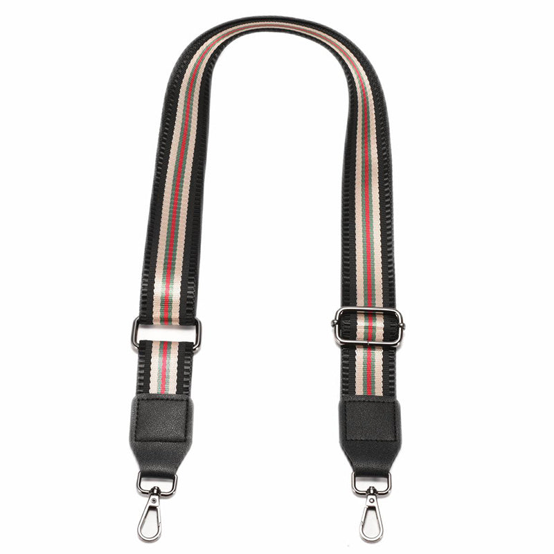Colorblock Striped Bag Strap Adjustable Lightweight Travel Accessories