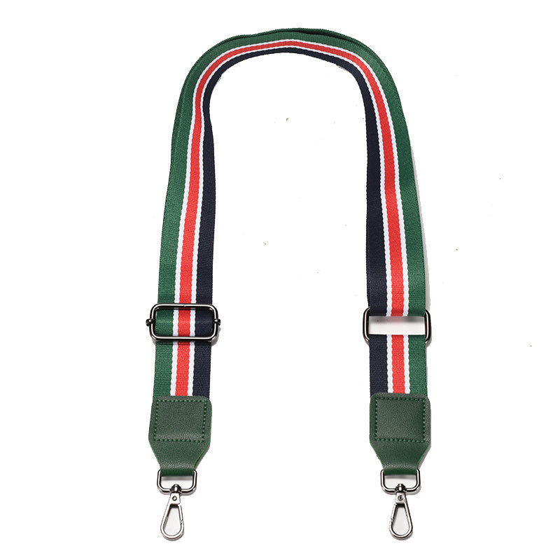Colorblock Striped Bag Strap Adjustable Lightweight Travel Accessories