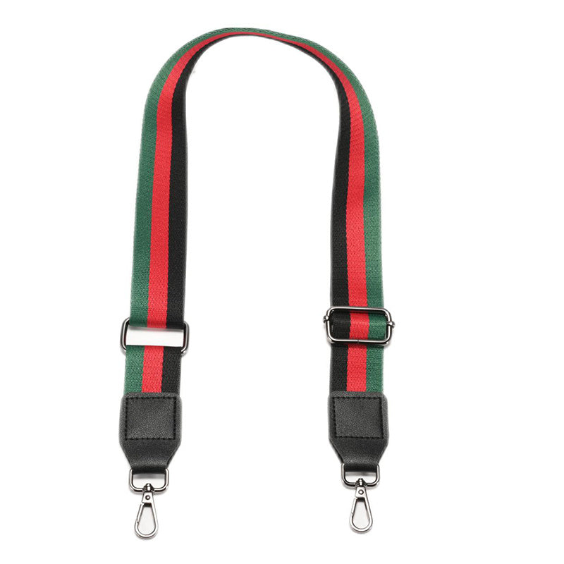 Colorblock Striped Bag Strap Adjustable Lightweight Travel Accessories