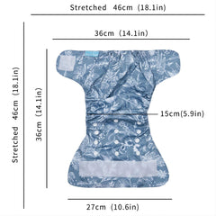 Happyflute 4pcs Cloth Diaper Covers for 3-15kg Baby