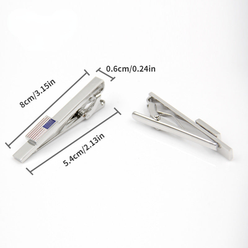 American Flag Men's Tie Clip Decorative Accessories