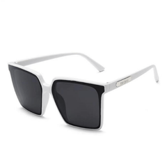 Oversized Square Sunglasses Clear Frame UV400