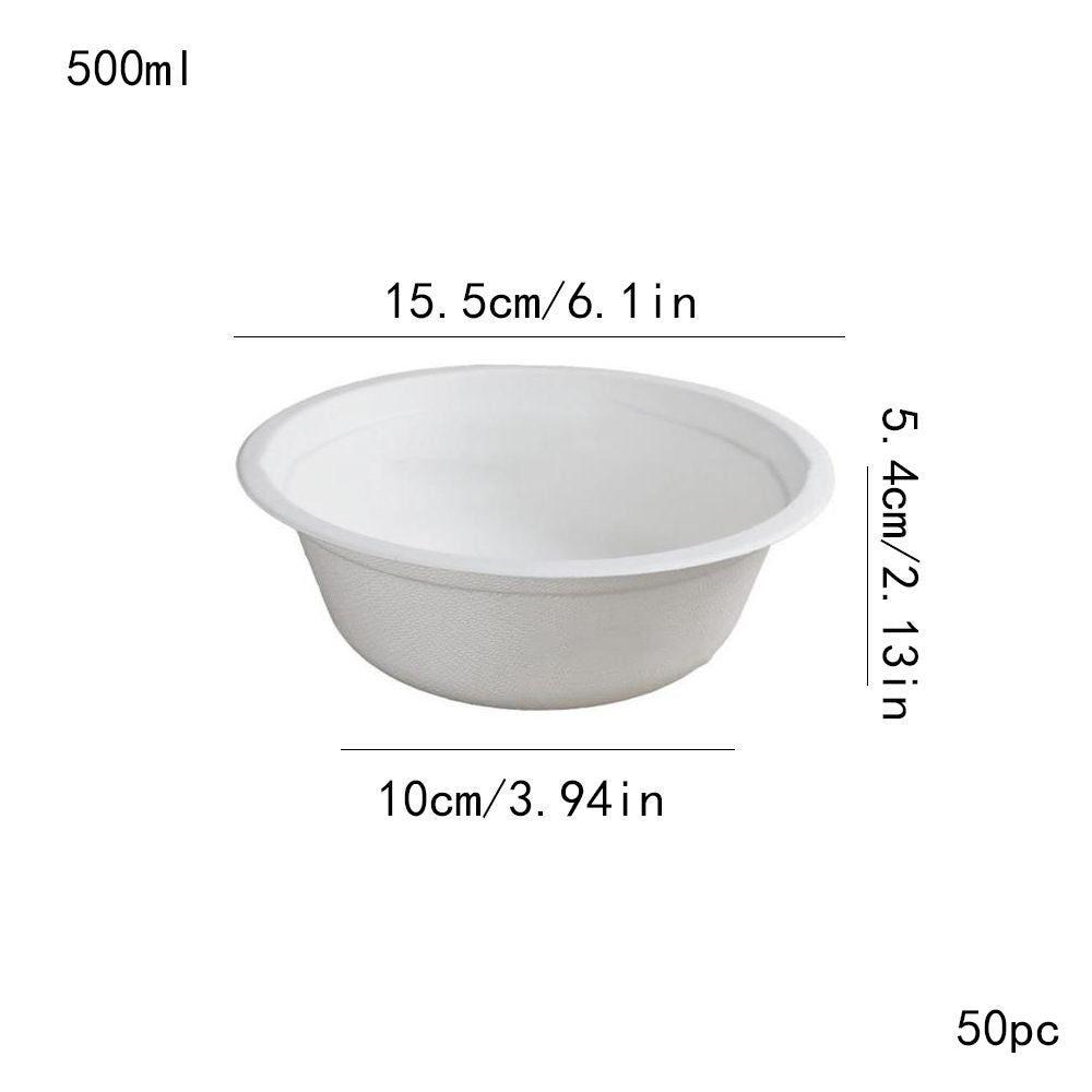 Biodegradable Paper Bowls Heavy Duty for Hot and Cold Food