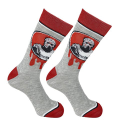 6 Pairs Boys Horror Cartoon Anime Crew Socks Cotton Blend Breathable Mid Tube