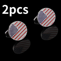 American Flag Cufflinks Round Cufflinks Shirt Accessories Business Gift
