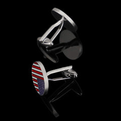 American Flag Cufflinks Round Cufflinks Shirt Accessories Business Gift