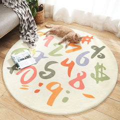 Nordic Style Shaggy Carpet for Kids Bedroom Decor Plush Rug