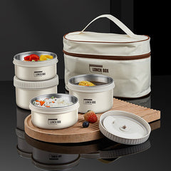 Leakproof Insulated Lunch Box for Office Workers Stainless Steel Bento Box