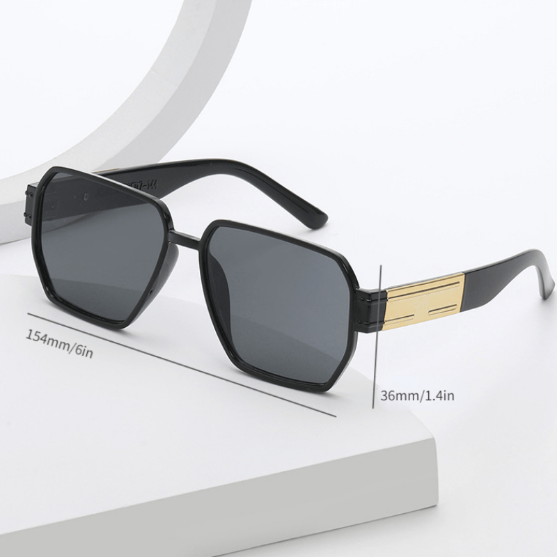 Square Sunglasses Mirror Lens UV400