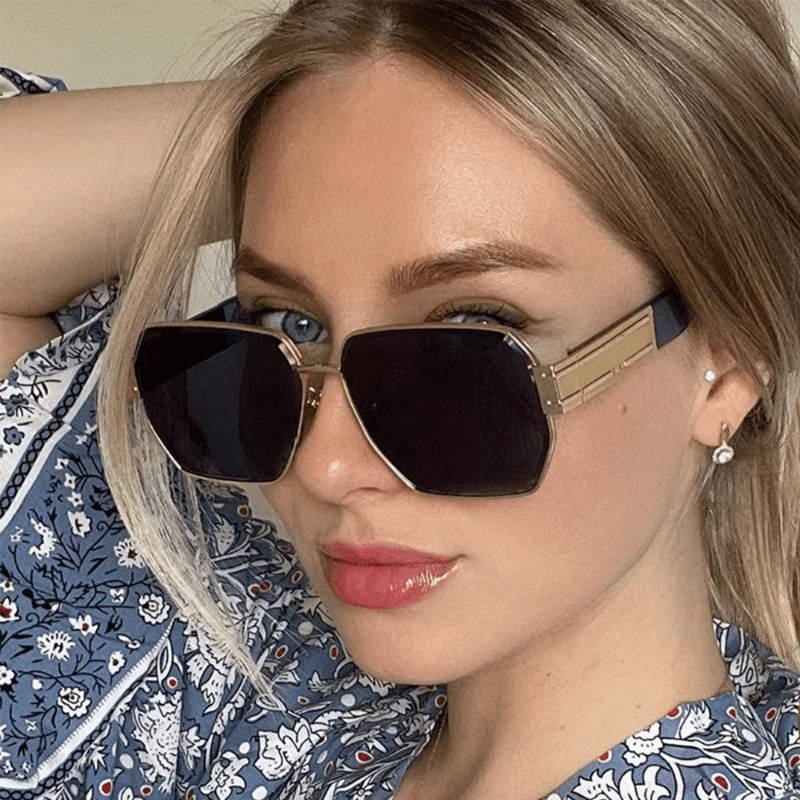 Square Sunglasses Mirror Lens UV400