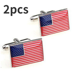 American Flag Cufflinks for Men Business Suit Shirt