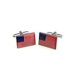 American Flag Cufflinks for Men Business Suit Shirt