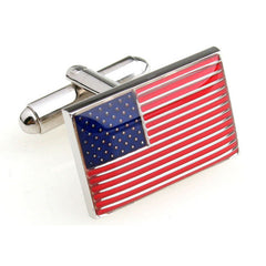 American Flag Cufflinks for Men Business Suit Shirt