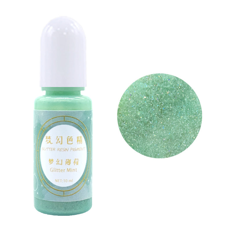 24 Colors Pearlescent Liquid Epoxy Pigment Resin Dye 10ml DIY Jewelry Making