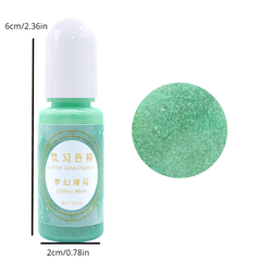 24 Colors Pearlescent Liquid Epoxy Pigment Resin Dye 10ml DIY Jewelry Making
