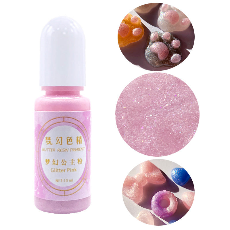 24 Colors Pearlescent Liquid Epoxy Pigment Resin Dye 10ml DIY Jewelry Making