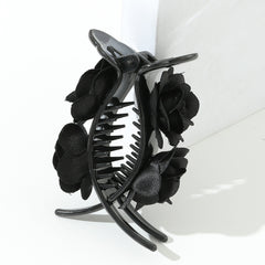 Rose Hair Claw Clip Fabric Flowers Bun Hair Claw Clip Clamp Hairpin