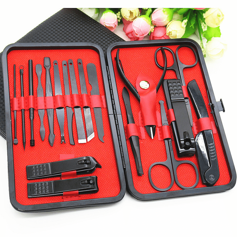 Stainless Steel Nail Cutter Pedicure Scissors Set
