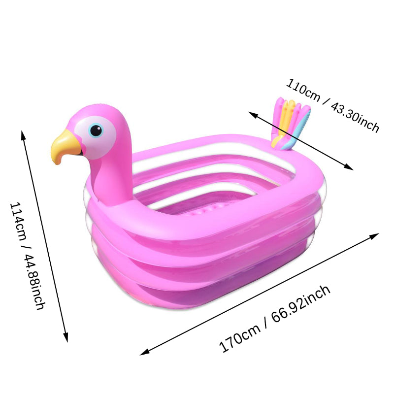 Inflatable Round Kiddie Bird Pool for Kids