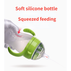 Silicone Milk Bottle 250ml Wide Mouth Bottle for Weaning