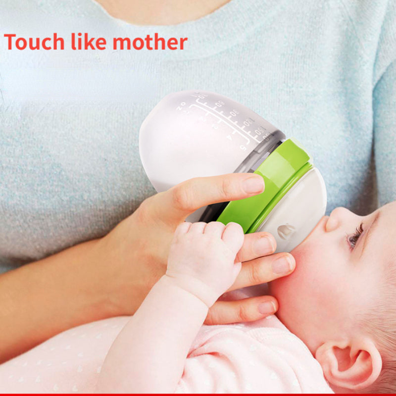 Silicone Milk Bottle 250ml Wide Mouth Bottle for Weaning