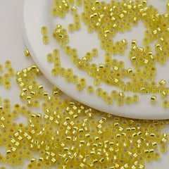 720pcs 2.5mm Silvery Filled Glass Beads for Jewelry Making DIY