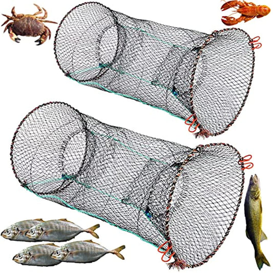 Collapsible Fishing Bait Trap for Crab Minnow Crawfish Lobster and Shrimp