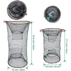 Collapsible Fishing Bait Trap for Crab Minnow Crawfish Lobster and Shrimp