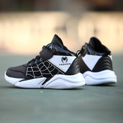 Waterproof Basketball Shoes for Boys Athletic Hook and Loop Fastener
