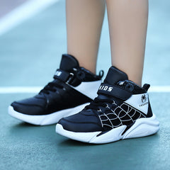 Waterproof Basketball Shoes for Boys Athletic Hook and Loop Fastener