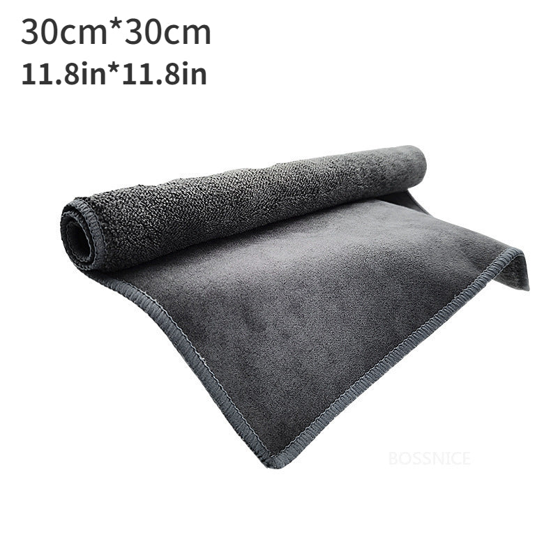 Absorbent Car Drying Towel Suede & Coral Velvet Double sided Car Cleaning Cloth