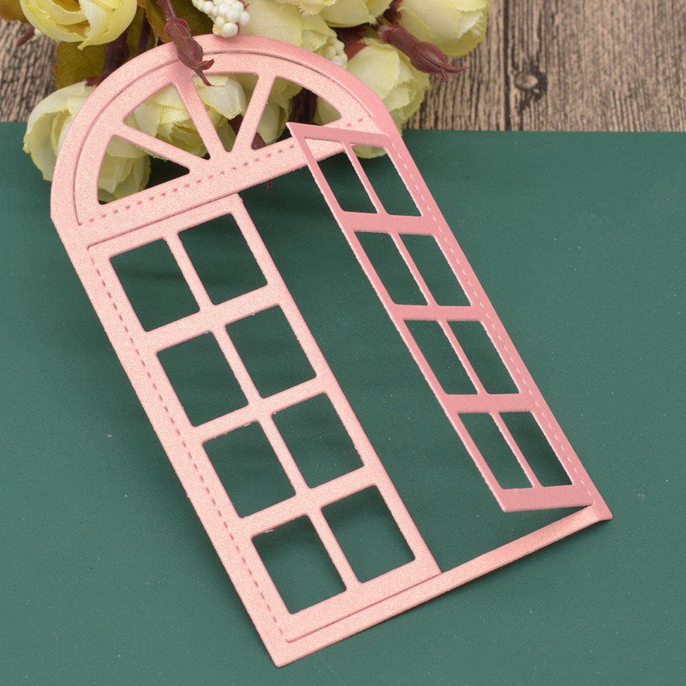 1pc Openable Window Metal Cutting Dies for DIY Scrapbooking Greeting Card Making