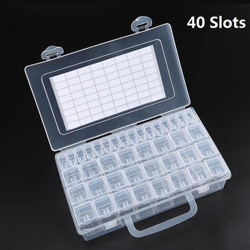 DIY Diamond Painting Storage Box 40 48 56 Grids Bead Organizer Container