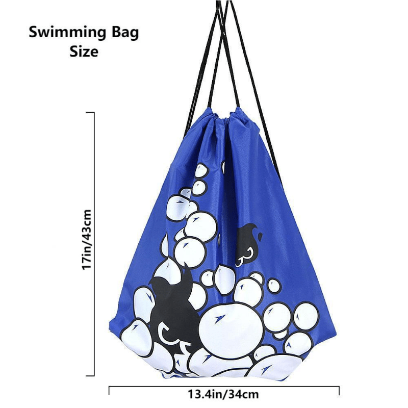 Swimming Kit with Bag Cap Goggles Earplugs Nose Clips