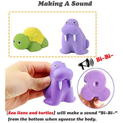 7pcs Bath Squeeze Bathtime Fun Plastic Squirter Toys for Kids