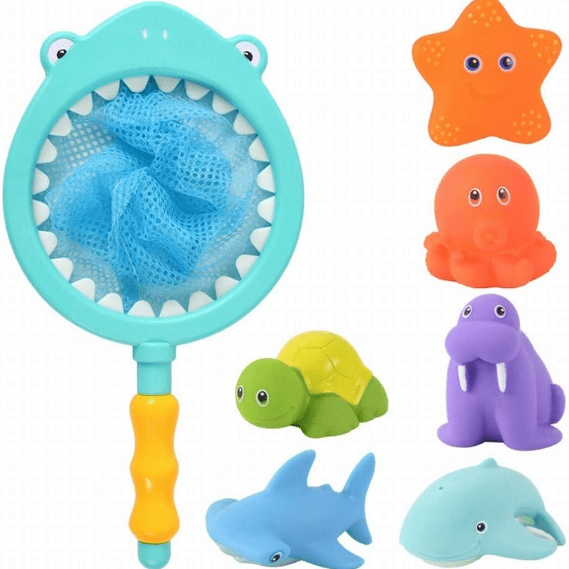 7pcs Bath Squeeze Bathtime Fun Plastic Squirter Toys for Kids