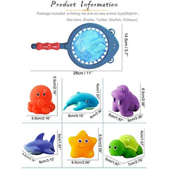 7pcs Bath Squeeze Bathtime Fun Plastic Squirter Toys for Kids