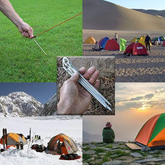 Aluminum Camping Tent Stakes Lightweight Canopy Pegs