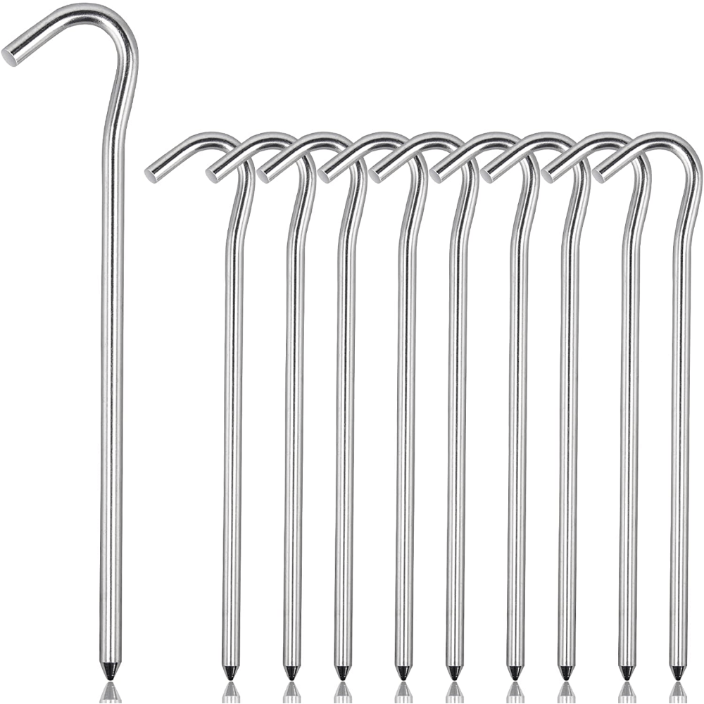 Aluminum Camping Tent Stakes Lightweight Canopy Pegs