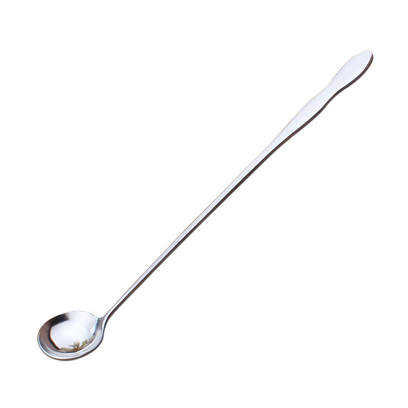 Stainless Steel Long Handle Spoon for Measuring Honey Milk Tea Powder