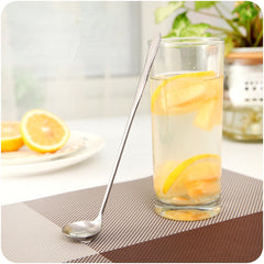 Stainless Steel Long Handle Spoon for Measuring Honey Milk Tea Powder