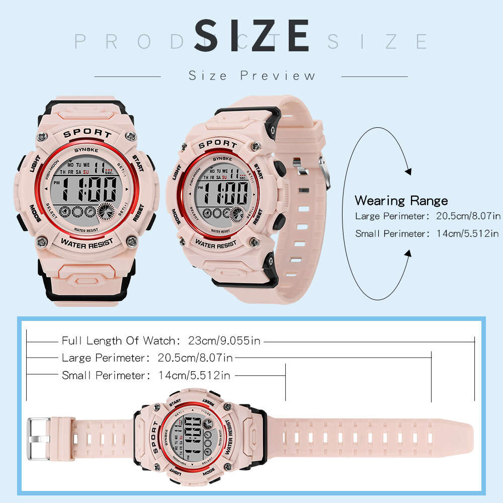 Kids Waterproof Sports Electronic Watch for School