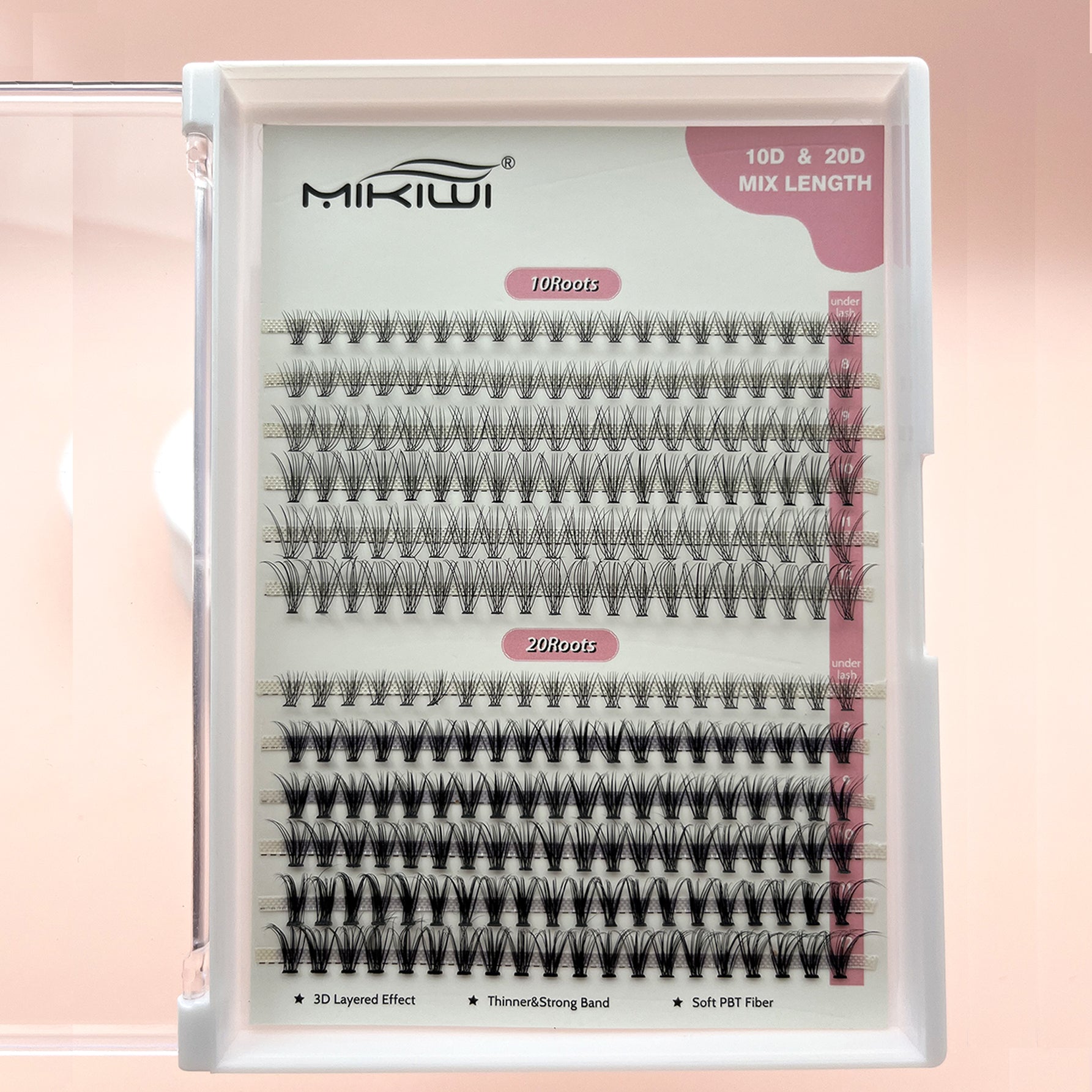 Soft Natural C Curling Cluster Lashes 6-12mm Individual Lashes Extensions