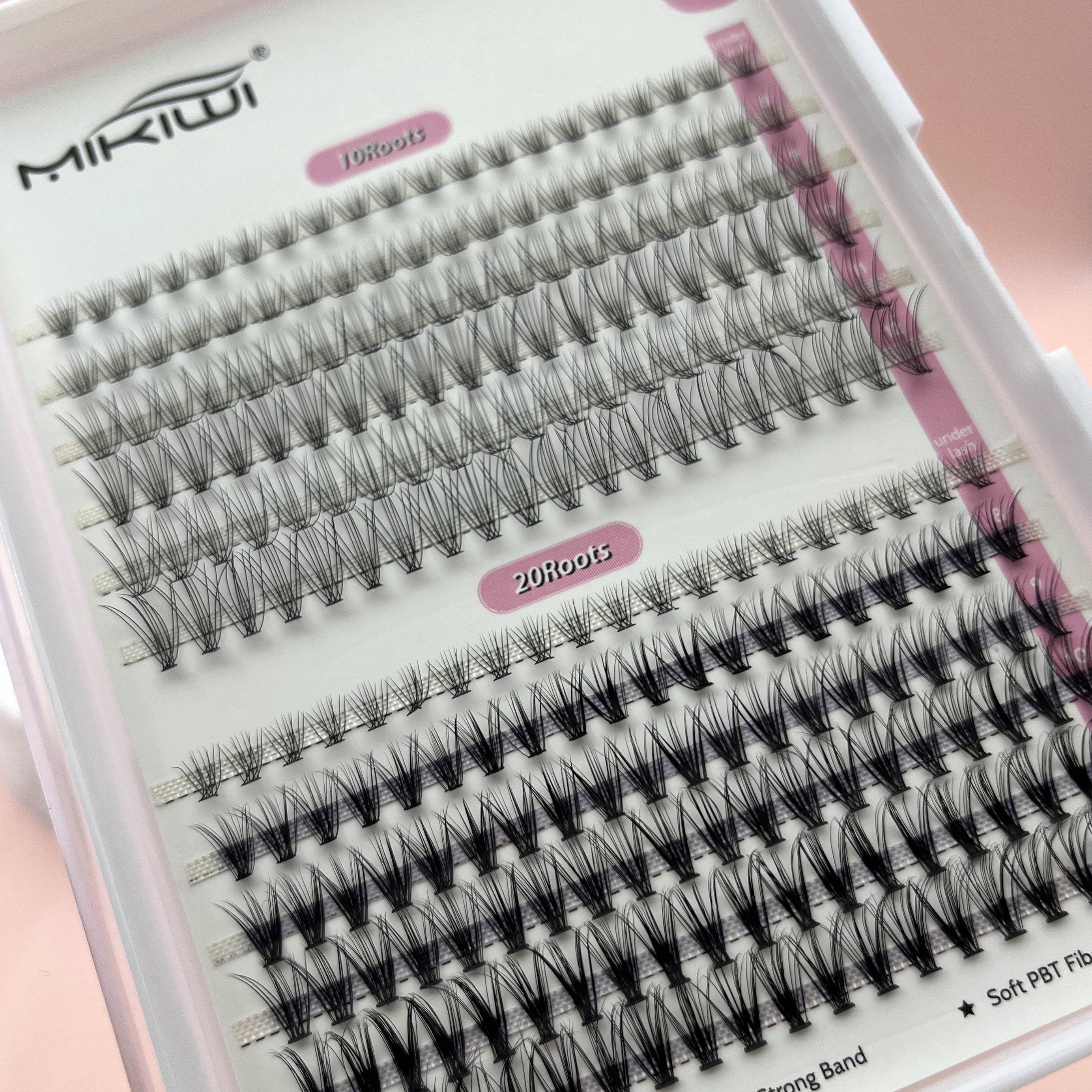 Soft Natural C Curling Cluster Lashes 6-12mm Individual Lashes Extensions