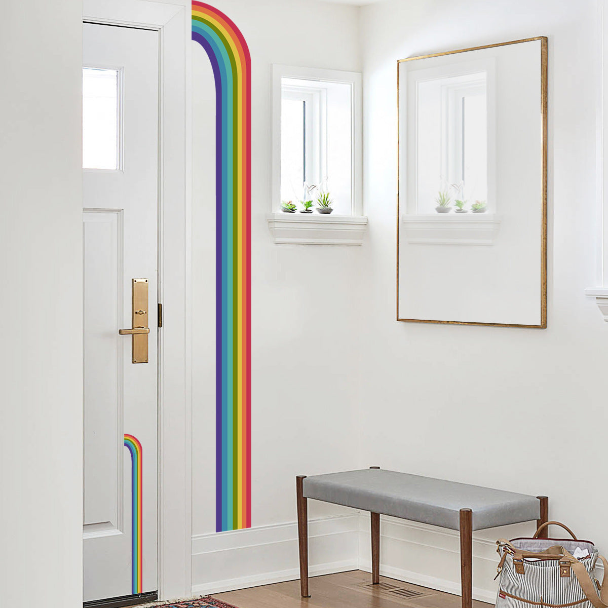 Large Rainbow Door Decoration Interior Wall Decor