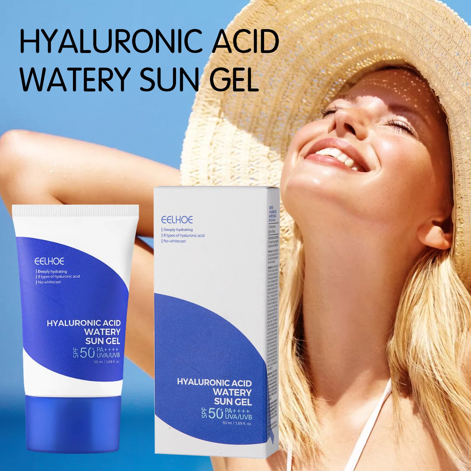 Hydrating Hyaluronic Acid Gel SPF for Outdoor Activities