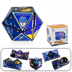 3D Changeable Magic Cube Anti Stress Puzzle Cube Fidget Toy
